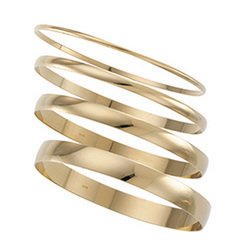 14K Yellow Gold Half Round Bracelet