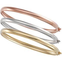 14K Rose Gold Bangle Bracelet
