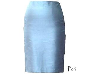 Womens Silk Shantung Skirt