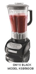 KITCHENAID 5 SPEED BLENDER BLK 56oz POLYCARBONATE PITCHER