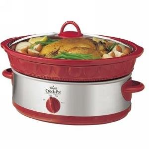 6qt Slow Cooker Red