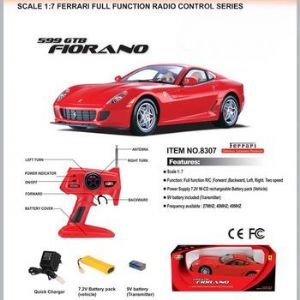 Remote Control Ferrari 599 Gtb Fiorano Red 1/7 Scale Rc