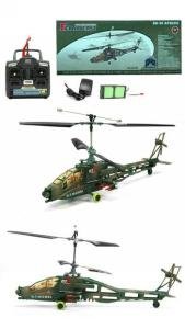 Remote Control 4 Channel Apache Rc Helicopter Ready To Fly