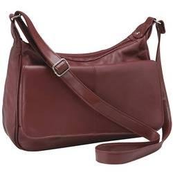 Embassyâ„¢ Burgundy Solid Genuine Leather Purse