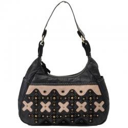 Embassy⢠Italian Stone⢠Design Genuine Leather and Suede Purse with X Design