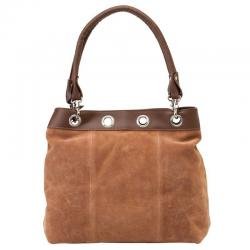 Embassyâ„¢ Brown Solid Genuine Suede Leather Purse