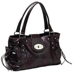 Embassyâ„¢ Brown Faux Snakeskin Purse