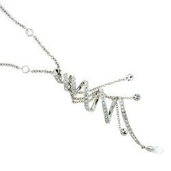 Gold Crystal Cross Necklace