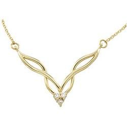 14K Yellow Gold Diamond Assembly Necklace