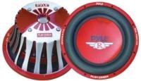 Pyle 12 2000 Watt Red Aluminum Cone Die-Cast Subwoofer