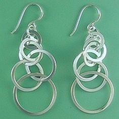 Large chain hook earrings