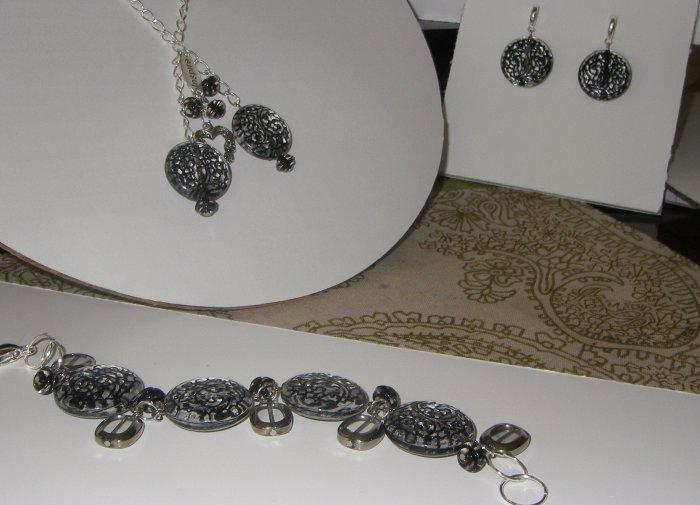 Summer collection black/silver set