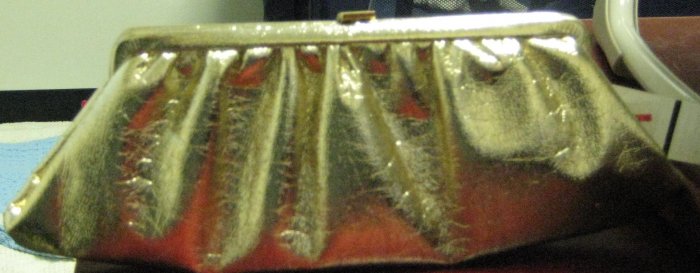 1940's Golden Clutch handbag