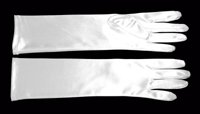 White Satin Gloves GL52595