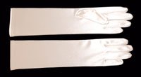 Ivory Satin Gloves GL72595