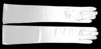 Ivory Satin Gloves GL133095