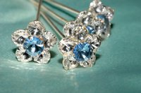 Bella Blue Hair Pins HP23150