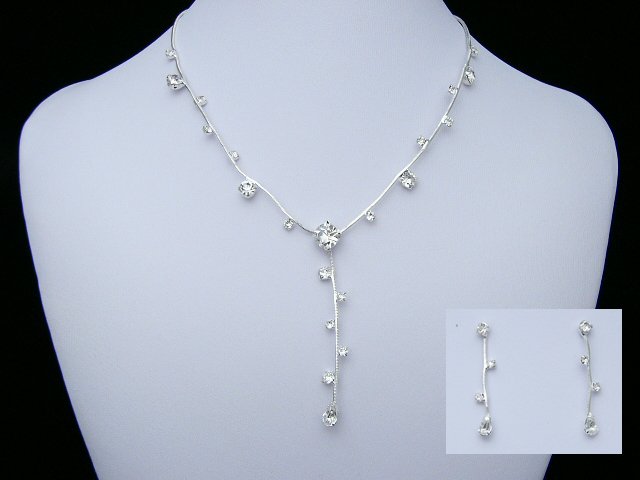 Silver Floral Vine Set NE13900