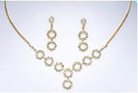 Gold Circular Set NE23800