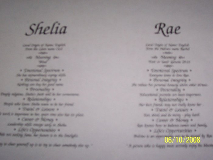 2 names-meaning of your name
