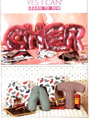 SIMPLICITY 9244 Stuffed Alphabet Pillows Pattern