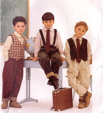 McCall's 8392 Boy's Lined Vest, Shirt, Pants & Tie Pattern 4,5,6