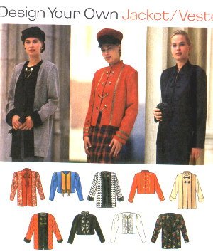 SIMPLICITY 9219 Ladies Design a Jacket Pattern 12-14-16