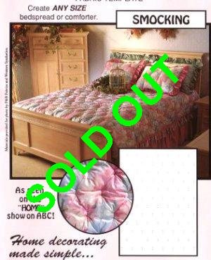 Cambridge Systems Fabric Smocking Template for Sewing Comforter