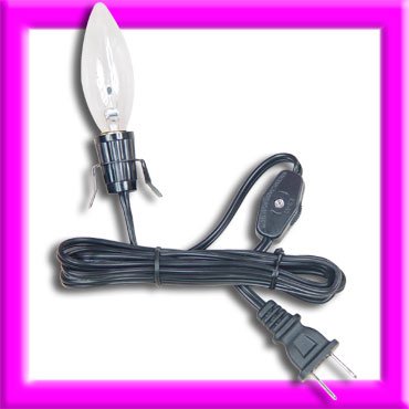 6' LIGHTING CORDS WITH Super EASY CLIP-ON SOCKET & BULB