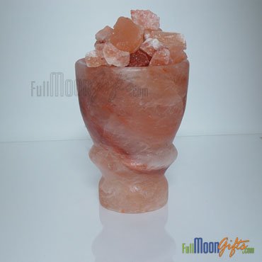 New Premium Quality Himalayan Rock Salt Lamps Firebowl-1 Shape 10~12Lbs