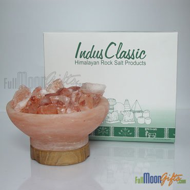 New Premium Quality Himalayan Rock Salt Lamps FireBowl-3 Shape 6~8Lbs