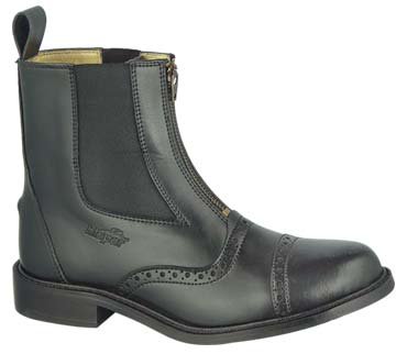 GZ Lady Zipped PADDOCK BOOT Horse back riding Black 10