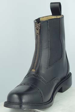 GZ Lady Zipped PADDOCK BOOT Horse back riding Black 8