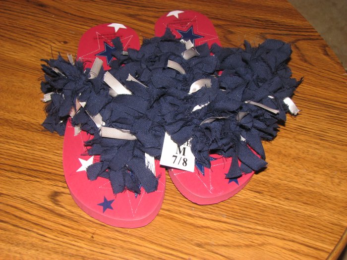 American Fluffy Flip Flops