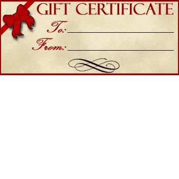 Gift Certificate - Start at $25.00