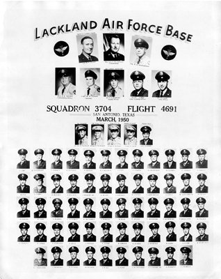 Rare Lackland Air Force Base March 1950 Squadron 3704 Flight 4691 Reproduction Photo
