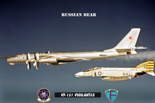 USS Midway Squadron VF-151 Vigilantes (8x12) Photograph