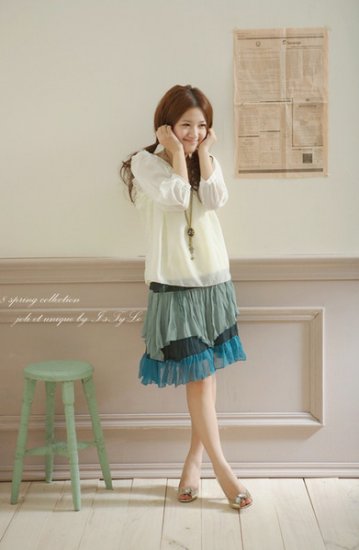Chiffon Mid Skirt