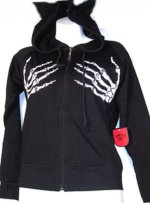 Skeleton hands hoodie