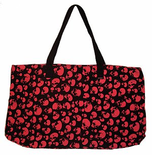Red Skulls punk bag