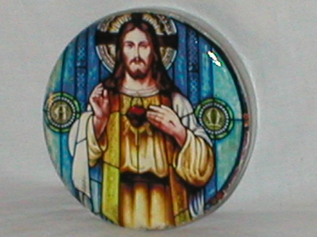 Beautiful Jesus Decoupage Paperweight