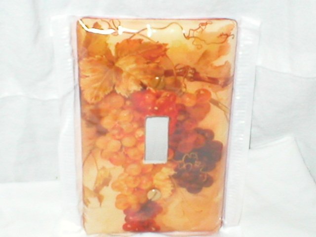 Tuscan Design Golden Grapes Light Switch plate cover single size