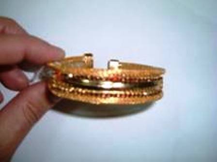 Swarovski Crystal Bracelet gold plated -nwt