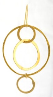 Designer pair Earring 18k plated gold-new