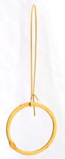 Designer pair hoops Earring 18k plated gold-new