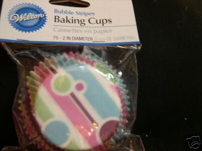 Wilton Bubble Stripes Cupcake Baking Liners