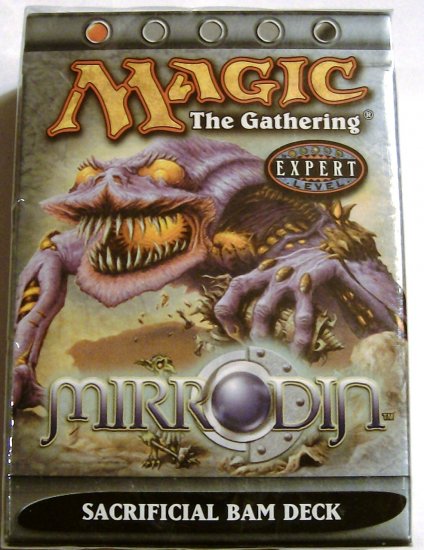 Magic The Gathering Sacrificial Bam Mirrodin red and black MTG Theme Deck