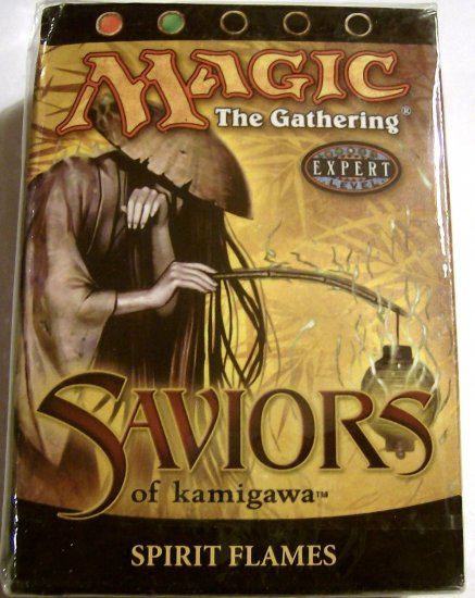 red and green Magic The Gathering Spirit Flames Saviors of Kamigawa MTG Theme Deck