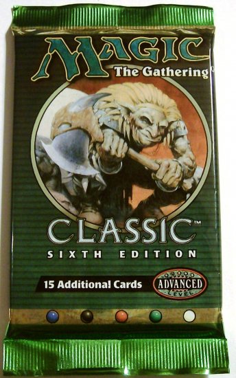 Magic the gathering Classic 6th Edition Booster Pack MTG