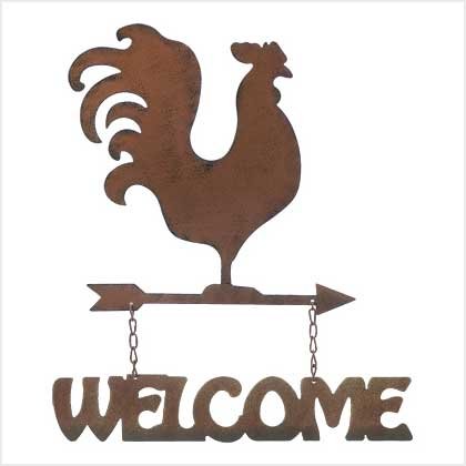 Weathervane Welcome Sign